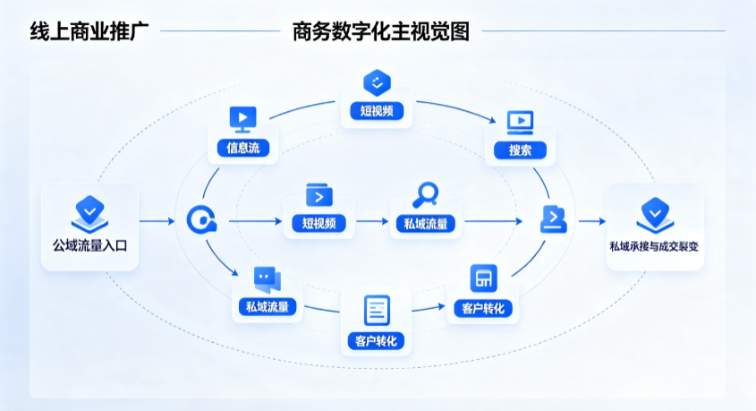 漯河线上商业推广怎么做？全域流量闭环搭建与低成本转化实战指南